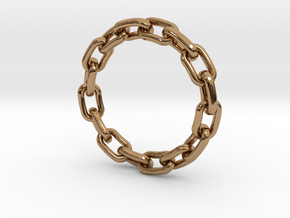 Chain Ring 25mm in Polished Brass