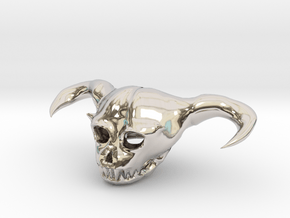 Demon Skull in Platinum