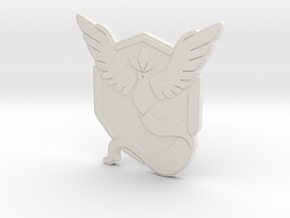 Pokemon Go - Team Mystic Badge 1 in White Natural Versatile Plastic