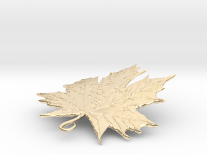 LEAF PENDANT in 14K Yellow Gold