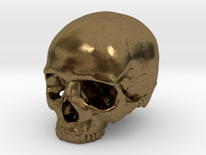 Skull    30mm width in Natural Bronze