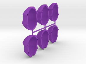 Loose Shells Millimeters in Purple Processed Versatile Plastic