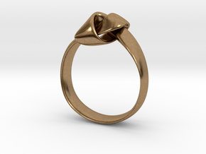 Knot Ring - Size 8 in Natural Brass