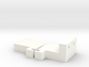 A-main Bullet Servo Blocks in White Processed Versatile Plastic