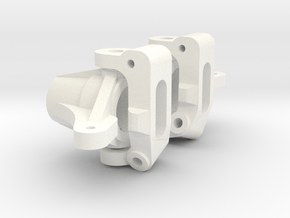 Ten4 Short Arm Front Knuckle And Carrier in White Processed Versatile Plastic