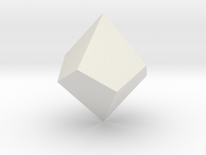 Square Trapezohedron in White Natural Versatile Plastic