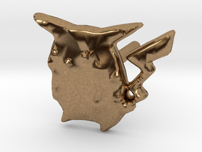 Pikachu-earring in Natural Brass
