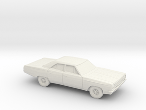 1/87 1968-70 Plymouth Satellite Sedan in White Natural Versatile Plastic