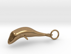 Whale in Natural Brass