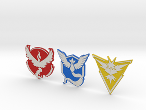 Pokemon Go - All Team Badges 1 in Full Color Sandstone