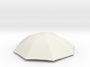 1/6 Real Umbrella Top (Customization Available)  in White Natural Versatile Plastic
