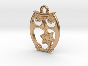 Starry Owl in Polished Bronze