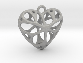 Heart Pendant  in Aluminum