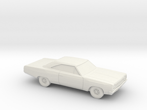 1/87 1968-70 Plymouth Satellite GTX Coupe in White Natural Versatile Plastic