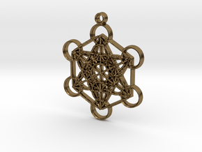 Metatron's Cube in Natural Bronze