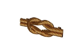 Reef Knot in Polished Bronze Steel