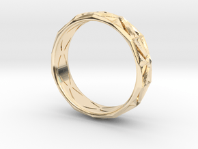 Cut Facets Ring Sz. 6 in 14K Yellow Gold