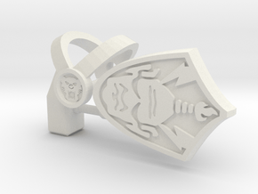 Tiger Harness, Hammer and Shield "C" Parts in White Natural Versatile Plastic