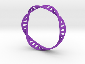 DNA Bracelet (Large) in Purple Processed Versatile Plastic