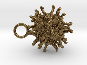 Poliovirus Pendant in Natural Bronze