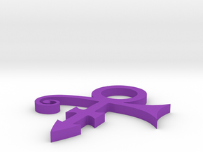 Prince Symbol Pendant in Purple Processed Versatile Plastic