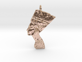 Nefertiti Pendant in 14k Rose Gold Plated Brass