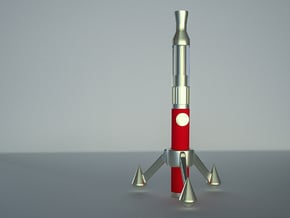 E-Cigarette Holder - Spacerocket in Polished Bronzed Silver Steel