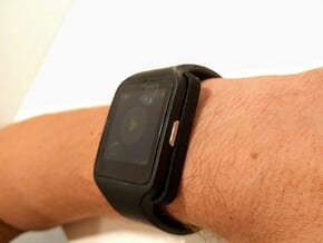 Sony Smartwatch3 Sweat Guard in Black Natural Versatile Plastic