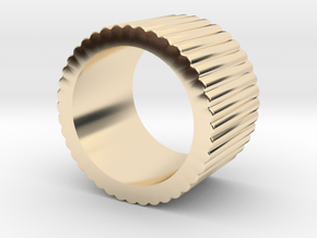 Ingranaggi Band Ring in 14k Gold Plated Brass