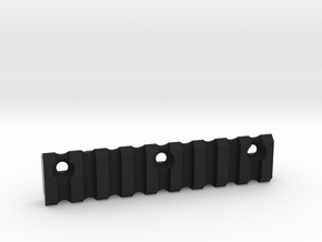 9 slot Keymod side Picatinny rail in Black Natural Versatile Plastic