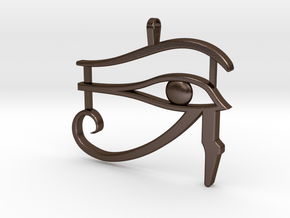 Eye of Ra in Polished Bronze Steel