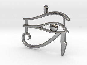 Eye of Ra in Polished Silver