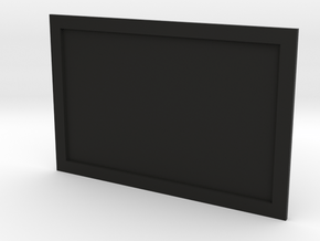 Television or Computer Monitor Screen 1/35th scale in Black Natural Versatile Plastic