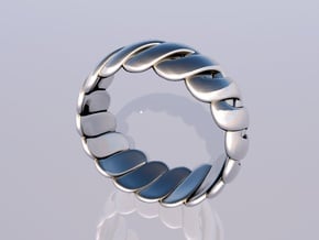 Torus Ring in Polished Silver
