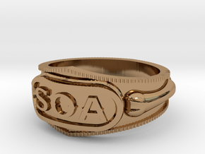 Sons of Anarchy ring in Polished Brass