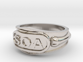 Sons of Anarchy ring in Rhodium Plated Brass