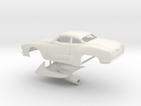 1/16 Legal Pro Mod Karmann Ghia in White Natural Versatile Plastic