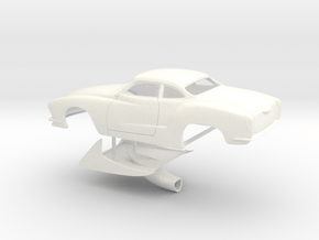 1/25 Legal Pro Mod Karmann Ghia in White Processed Versatile Plastic