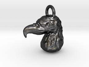 Eagle Keychain in Polished and Bronzed Black Steel
