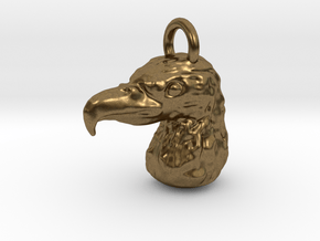 Eagle Keychain in Natural Bronze
