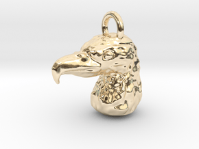 Eagle Keychain in 14K Yellow Gold
