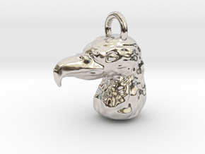 Eagle Keychain in Platinum