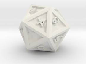 D 20 Dragonclaws in White Natural Versatile Plastic
