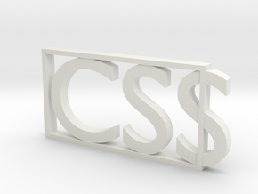 CSS  in White Natural Versatile Plastic