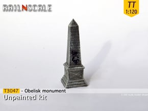 Obelisk monument (TT 1:120) in Smooth Fine Detail Plastic