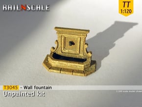 Wall fountain (TT 1:120) in Tan Fine Detail Plastic
