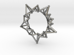Star Rings 5 Points - Small - 3cm in Natural Silver