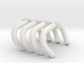 Altered Headers 1/24 in White Natural Versatile Plastic