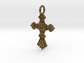 Moma's Cross Pendant in Polished Bronze