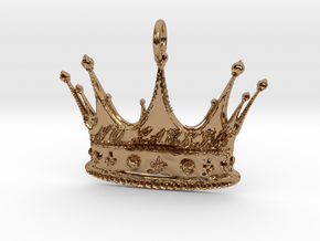 NO LACKIN CROWN1 Pendant in Polished Brass